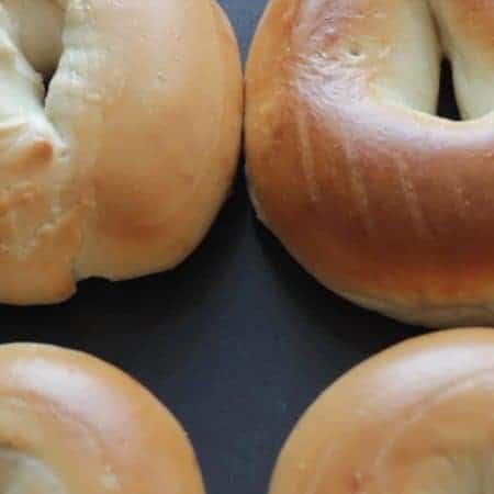 yummy bagels ready for eating stock video clip